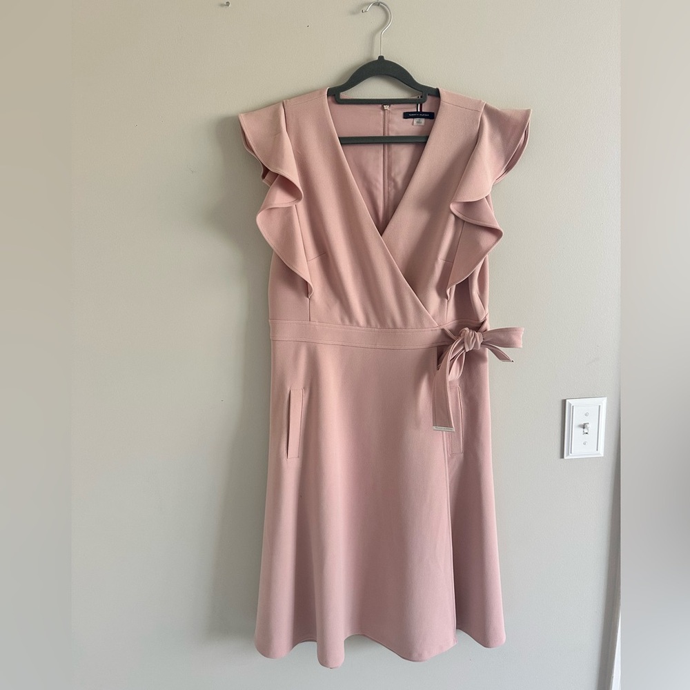 Tommy Hilfiger Blush Romantic Ruffle dress size 12
